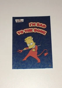 2002 Topps Simpson Card Foil #29 Bart “I’m Bad To The Bone” - Picture 1 of 2
