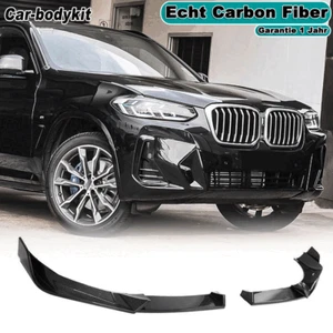 Carbon Frontlippe Spoilerlippe Schwert Ansatz Für BMW X3 G01 IX3 X4 G02 2022-24 - Bild 1 von 9