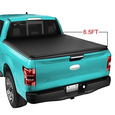6.5" Soft Roll Up Tonneau Cover For Lincoln Mark 2006-14 LT Ford 2004-2014 F-150 Foto 1 de 4