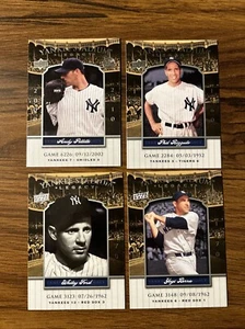 2008 UD Yankee Stadium Legacy Pettitte, Rizzuto, Ford, Berra 4 Card LOT - Picture 1 of 2