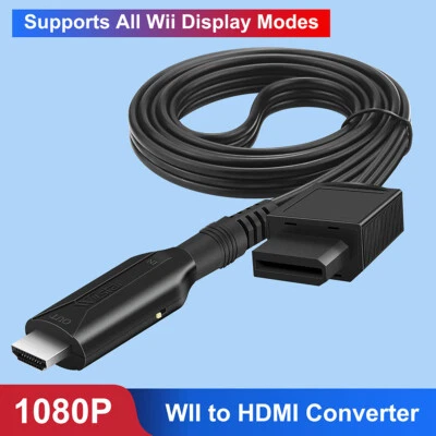For Television PC Wii to HDMI Adapter Converter Cable Full HD 1080P Plug&Play US - Image 1 of 4