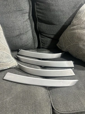 BMW E60 M5 2006-2007 Pre-LCI plateado aluminio cepillado moldura interior Foto 1 de 3