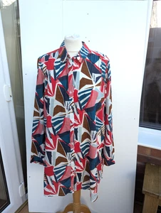 Seasalt Cornwall Wren Flutter Longline Cotton Shirt New With Tags Size 18 - Picture 1 of 5