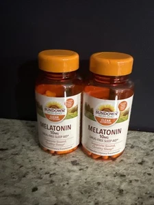Sundown Non-GMO Melatonin 10 Mg 90 Capsules - 2 pack - Expiration 07/2025 180ct - Picture 1 of 5
