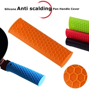 Non-Slip Saucepan Handle Pot Pan Handles Silicone Holder Sleeve Slip Cover Grip - Picture 1 of 20