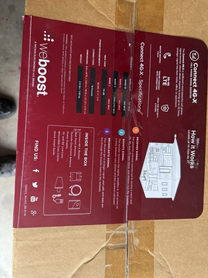 weBoost Drive 4G-X Cellular Signal-Booster Kit - Image 1 of 1