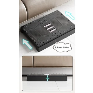 Under Desk Footrest Foot Rest Ergonomic Height Adjustable For Plane Office Home - Picture 1 of 12