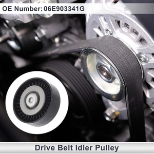 Drive Belt Idler Pulley for Audi A5 2005-2016 No.06E903341G Black 1 Pcs - Picture 1 of 6