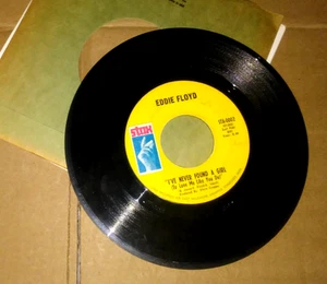 EDDIE FLOYD I've Never Found A Girl/I'm Just..kind Of Fool STAX 45 RPM L@@K! - Picture 1 of 2