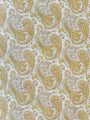 Mantel Williams Sonoma 100% Algodón Amarillo Diseño Paisley 68x103 Foto 1 de 4