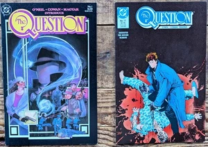 🔑 THE QUESTION #1 & 17 1st App. RORSCHACH in DCU VF/VF+ (DC 1988) Sienkiewicz - Picture 1 of 13