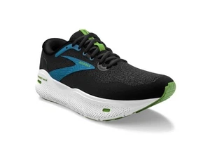 Zapatos para correr Brooks Ghost Max para hombre negros/verdes/azules talla 12,5 NUEVOS 1104061D060 - Imagen 1 de 6