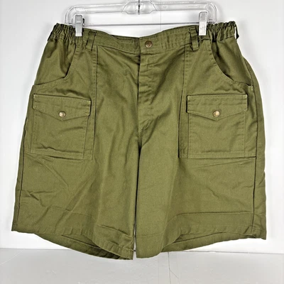 Boy Scouts of America Uniform Shorts 40 Green USA Made Vintage UNITE! - Image 1 of 4