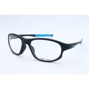 New Oakley Crosslink OX 8048-0156 Wrap Satin Black Eyeglasses Lenses 56mm - Picture 1 of 6