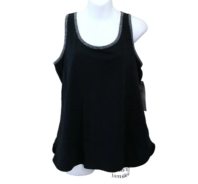 Camiseta Columbia sin mangas recortada espalda activa talla M negra Foto 1 de 4