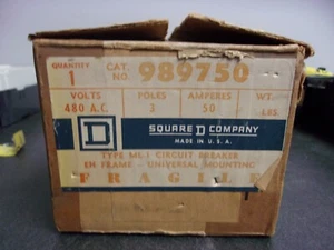 SQUARE D 989750 50A 480V 3-POLIGER SCHUTZSCHALTER - Bild 1 von 2