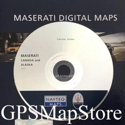 2008-2012 Maserati GranTurismo GPS Navigation CD Alaska & Canada Map 2013 Update - Image 1 of 2