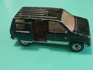 Vintage 1984 Matchbox Diecast 1/60 Scale Black & Silver 1984 Dodge Caravan Van - Picture 1 of 9