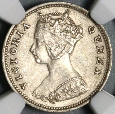 1900 NGC AU 58 Hong Kong Victoria 10 Cents Silver NOT Heaton Coin (21081402C) - Image 1 of 4