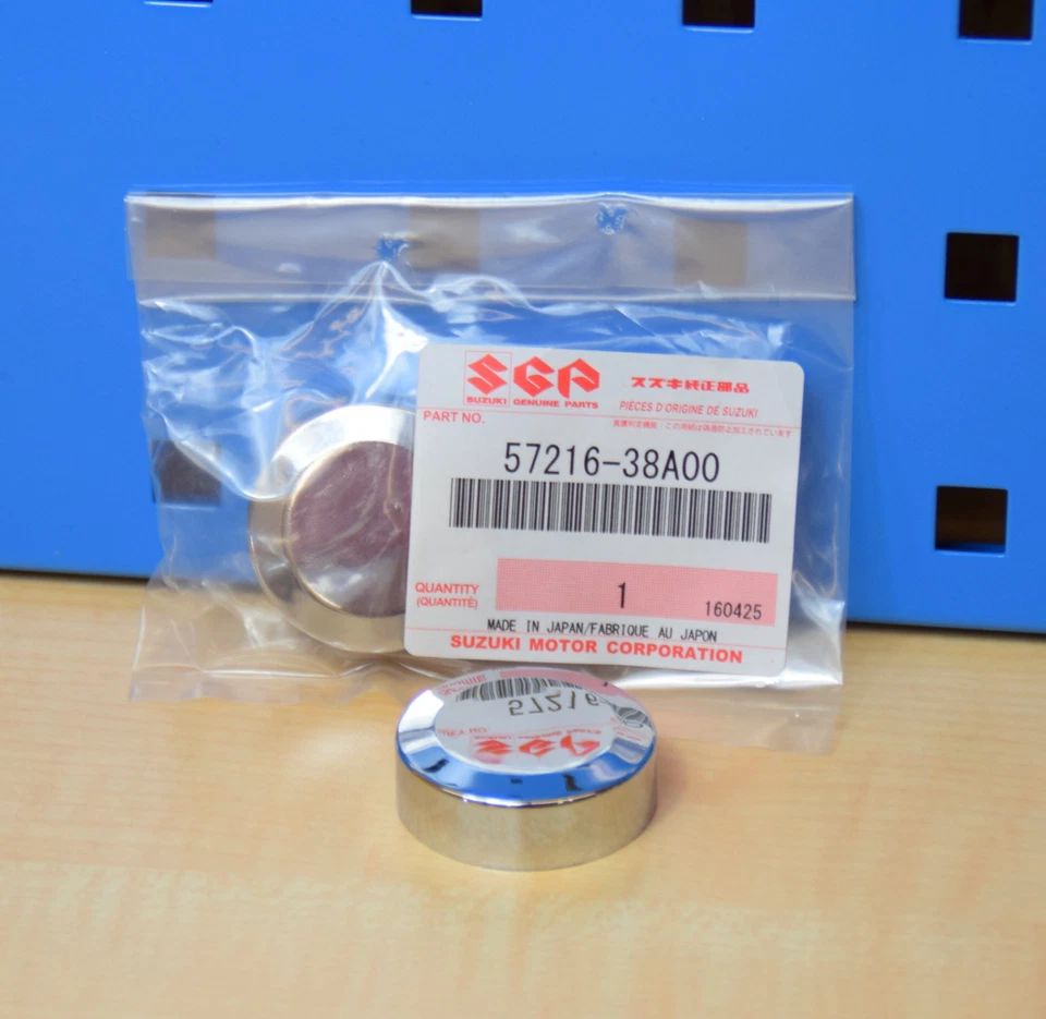 2 Stück Original Suzuki LS650 Savage LS 650 Chromkappe Lenker Chrom Kappe - Bild 1 von 1