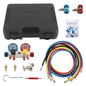 Air Conditioning Manifold Refrigeration Tools Gauge Tester AC Diagnostic Set new - Picture 1 of 12