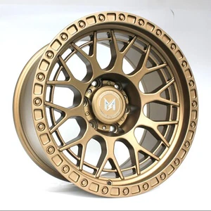 17" inch MFLOW MF02 17x9 -12 BRONZE Wheels 6x135 Rim 87.1 Bore for 04+ F150 SET4 - Picture 1 of 5
