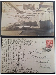 1914 Great Britain Postcard-Street Theatre 1p Stamp cd Paquebot Aden-Westmeath - Picture 1 of 3