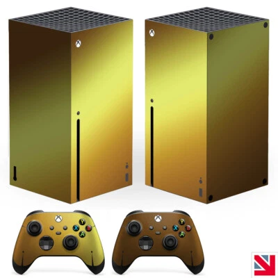 Autocollant vinyle couleur OR BRILLANT XBOX SERIES X décalcomanie peau emballage - Photo 1/2