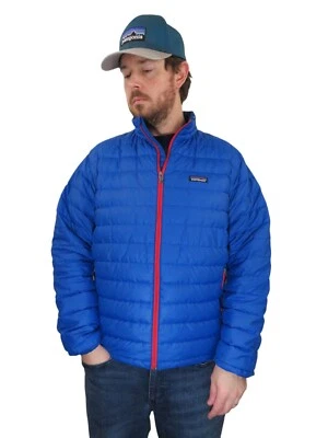 Patagonia Down Sweater Puffer Quilted Insulated Jacket Coat Mens Sz Medium Blue - Image 1 of 4