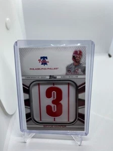 Bryce Harper 2022 Topps Series 1 Player Jersey Number Medallion Relic #JNM-BH - Picture 1 of 2