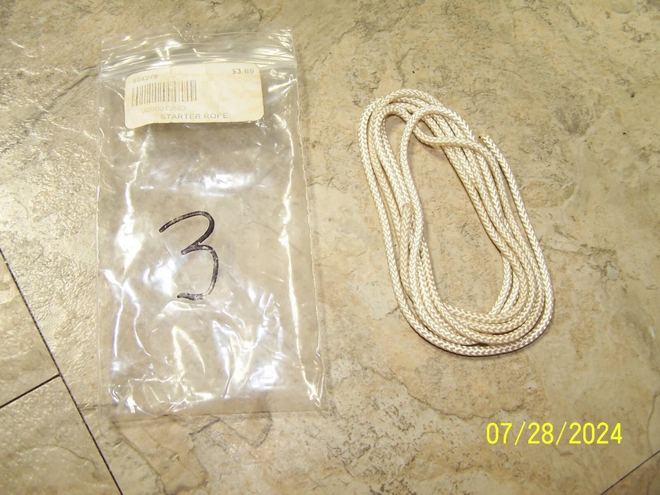 Cuerda de arranque cortacésped vintage Lawn Boy 604279 longitud precortada OEM NOS Foto 1 de 1