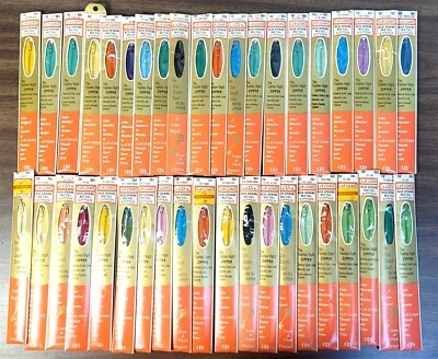 Lote de 40 Abrigos De Colección Metal J&P 16" Cuello Apertura Cremalleras Varios Colores NOS T399Z Foto 1 de 4