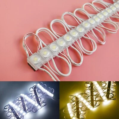 Mini 12V 2835 LED Module Light Tape Strip Node 1LED Small Injection Cover Sign - Image 1 of 4