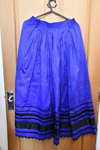 Berwin & Wolff Blue Midi Pleated Gothic Skirt Size EUR 38 UK 10 - Picture 1 of 3