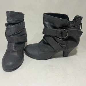 Codify Stiefelette Größe 7 grau Wildleder Reißverschluss hochhackige Stilettos Schuhe Damen - Bild 1 von 6