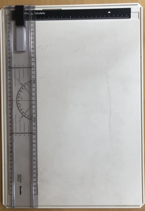 Zeichenbrett Zeichenplatte Marabu Scholetta mit Schienenlineal 33,5 x 47,5 cm - Bild 1 von 1