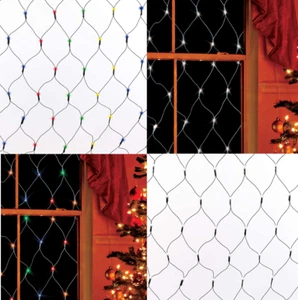 MULTIFUNCIÓN INTERIOR EXTERIOR 1.2MX1.8M 200 LED RED DE CAZA LUCES NAVIDAD - Imagen 1 de 23