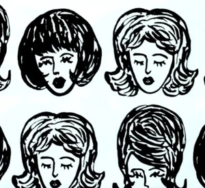 Bouffants Broken Hearts Robert Kaufman Kendra Dandy Cotton Quilt Fabric BTY - Picture 1 of 6