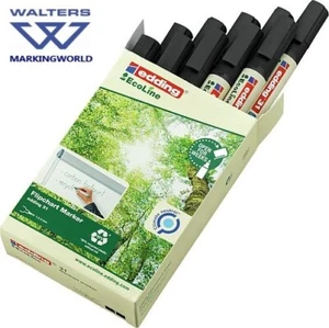 Edding 31 EcoLine Flipchart Marker Pens | Made from 90% recycled plastic, Box 10 - Picture 1 of 10