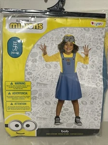 Despicable Me Minions Movie Minion Female Child Costume (Bob) Size Large (10-12) - Picture 1 of 4