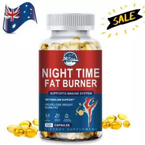 Night Time Fat Burner 120Pills For Fat Burn Weight Loss Appetite Suppressant - Picture 1 of 9