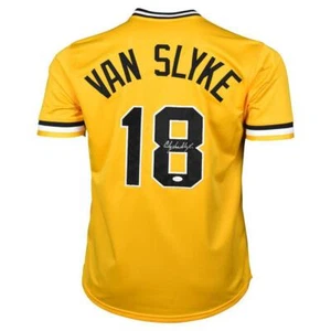 Andy Van Slyke Signed Pittsburgh Yellow Baseball Jersey (JSA) - Picture 1 of 3