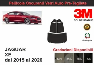 pellicola oscurante vetri pre-tagliata Jaguar XE dal 2015-2020 kit post - Imagen 1 de 1
