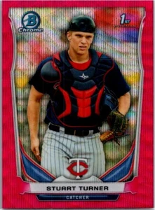 2014 Bowman Chrome #BCP84 Stuart Turner Prospects Pink Wave Refractors #/65 - Picture 1 of 2