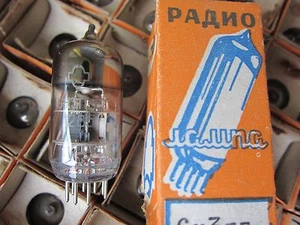 10x 6N3P-E (6CC42, 2C51, 6385, ECC42) DOPPELTRIODE (NEU, NOS, MATCHED DATE) - Bild 1 von 2