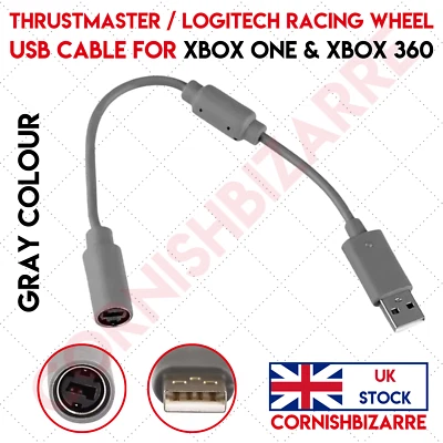 THRUSTMASTER TX & TMX FERRARI WHEEL GREY BREAKAWAY USB ADAPTER XBOX ONE & 360 - Image 1 of 4