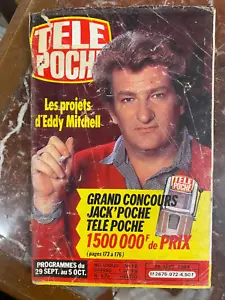 REVUE LIVRE TÉLÉ POCHE 1984 N° 972 EDDY MITCHELL PAS DISQUE VINYLE CD - Picture 1 of 1