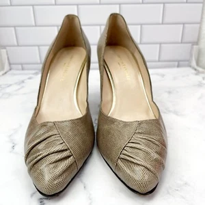 Women's Loefller Randall Snakeskin Textured Pumps Heels Sz 8.5 B - Picture 1 of 8