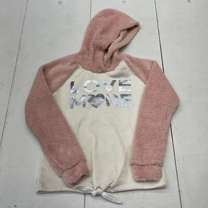 Insta Girl White “Love More” Hoodie Girls Size Medium - Picture 1 of 5