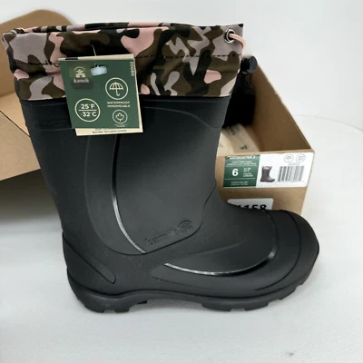 Kamik Unisex Niño Snobuster 2, Rosa Claro Camuflaje, Talla 6, Nuevo Foto 1 de 4